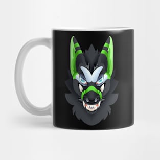 Ajax Jackal Cutout Bust Mug